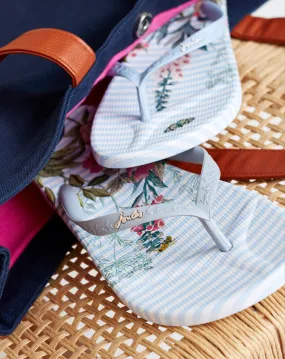 Joules Printed Rubber Flip Flops