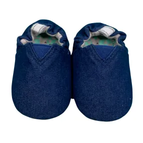 JplusJ Navy Denim Organic Baby Shoes 深牛仔有機棉學步鞋