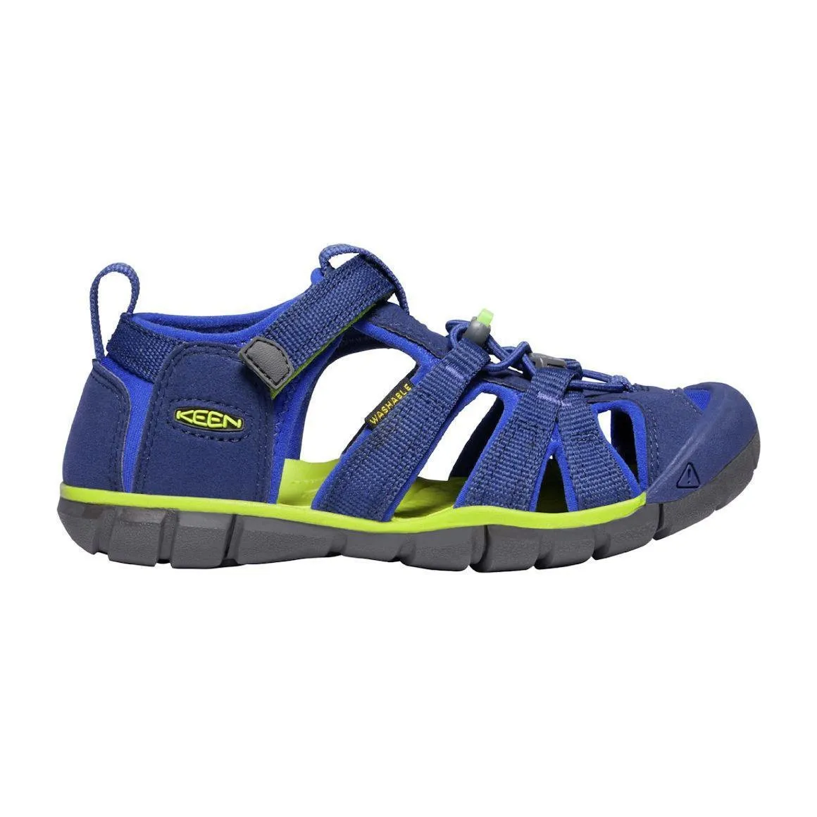 Keen Boy's Seacamp II CNX Blue Depths/Chartreuse (Sizes 1-7)