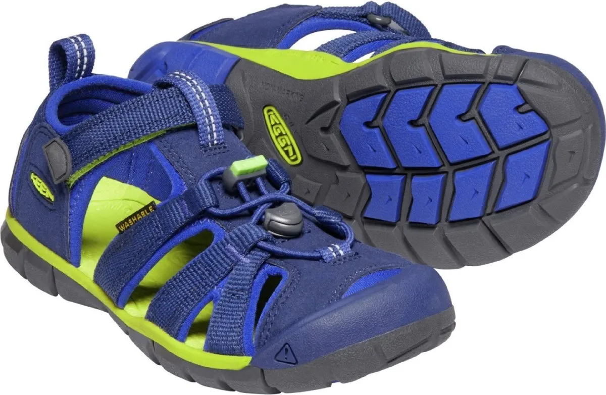 Keen Boy's Seacamp II CNX Blue Depths/Chartreuse (Sizes 1-7)