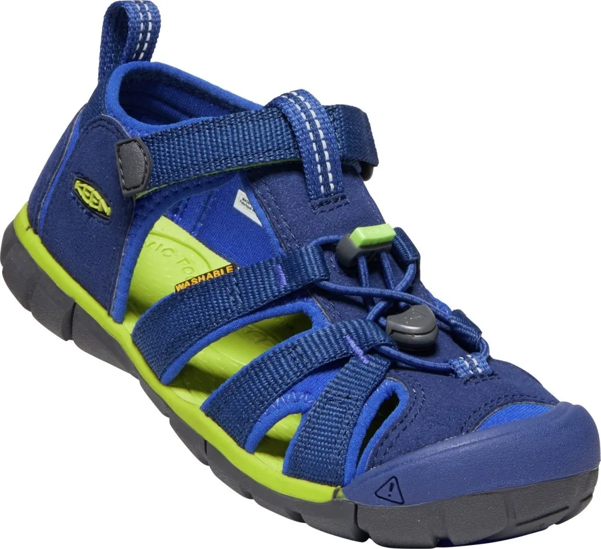 Keen Boy's Seacamp II CNX Blue Depths/Chartreuse (Sizes 1-7)