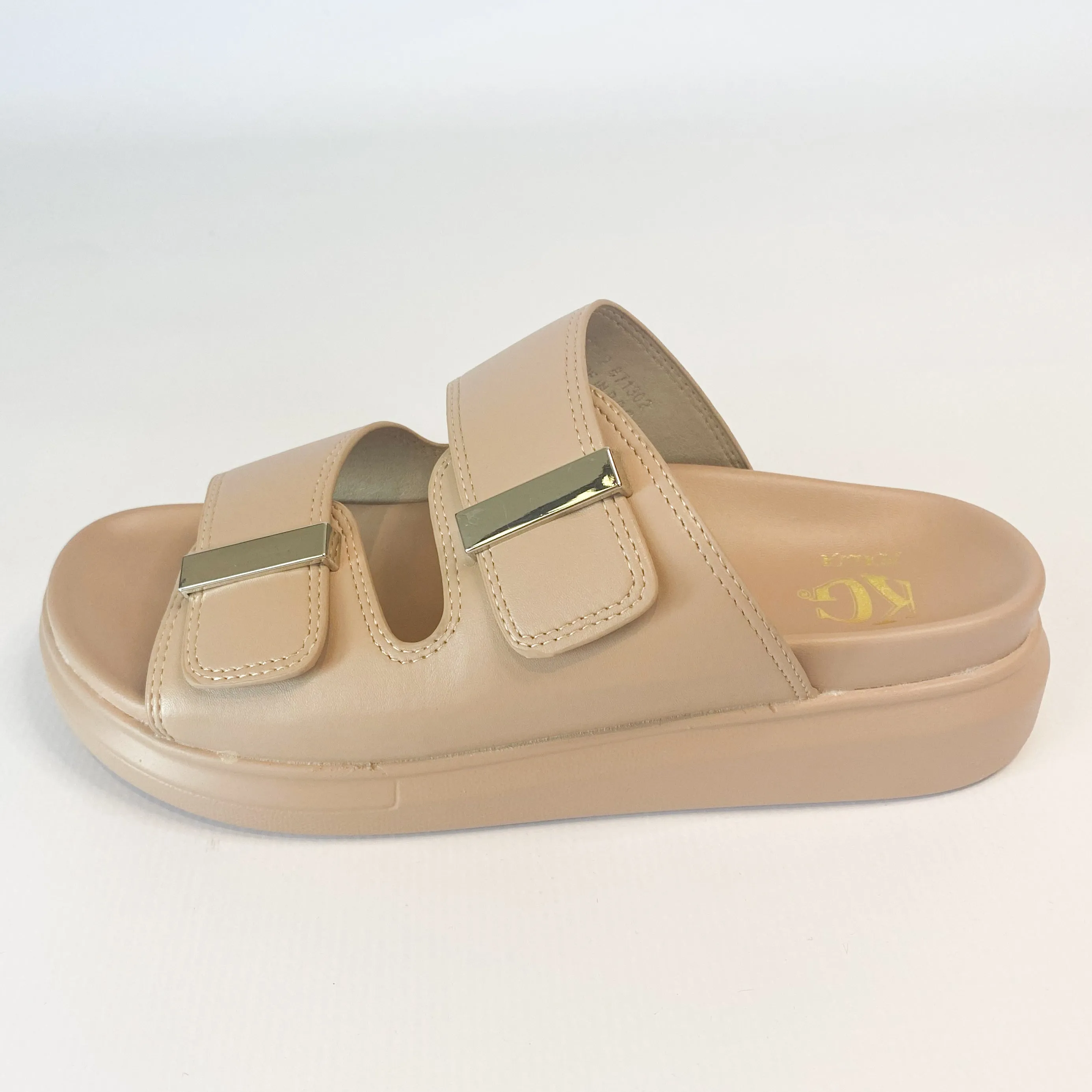 KG beige double strap sandal