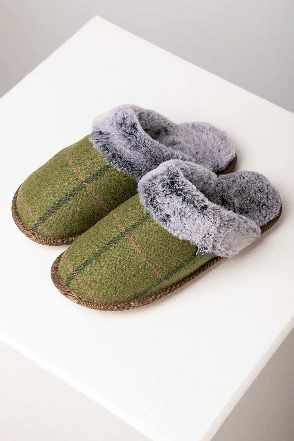 Ladies Tweed Slippers - Beswick