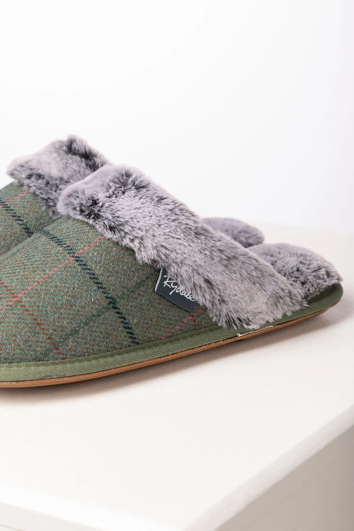 Ladies Tweed Slippers - Beswick