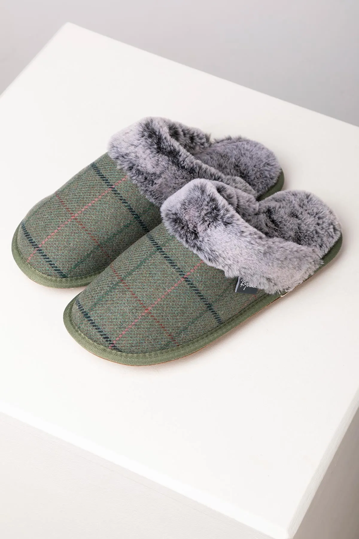 Ladies Tweed Slippers - Beswick