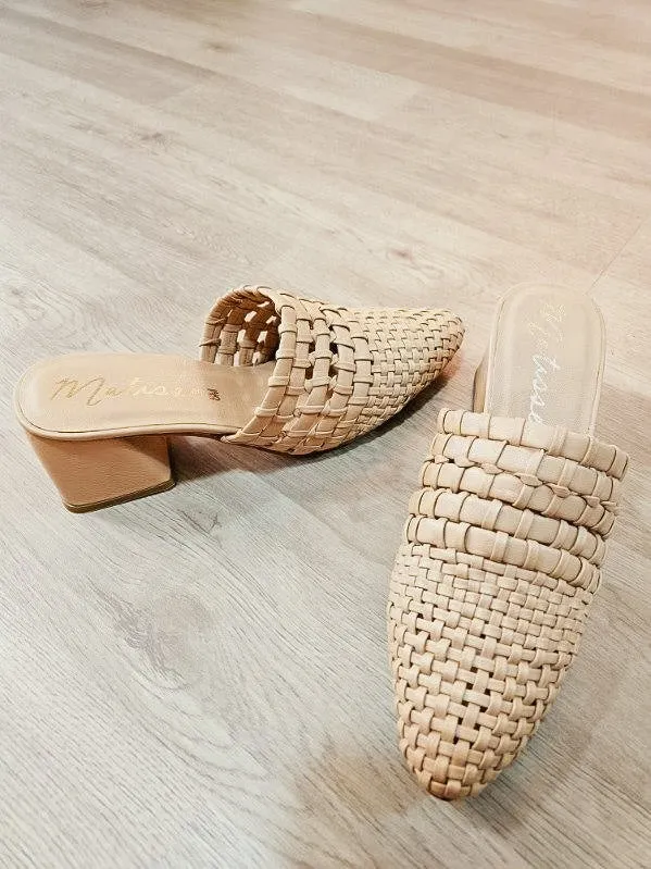 Matisse Braided Ivory Mule