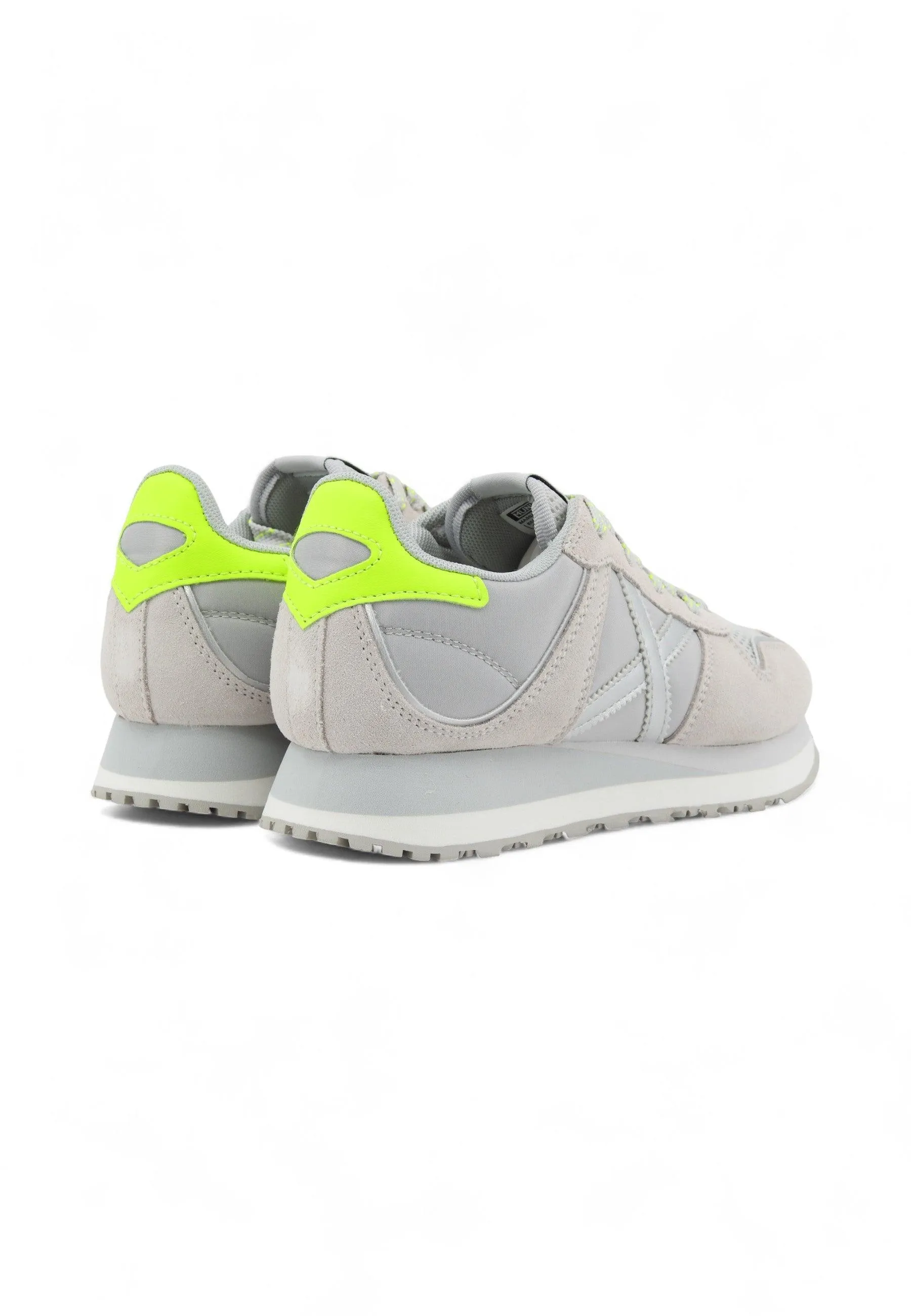 MUNICH Massana Sky 209 Sneaker Donna Silver Beige Verde Fluo 8810209