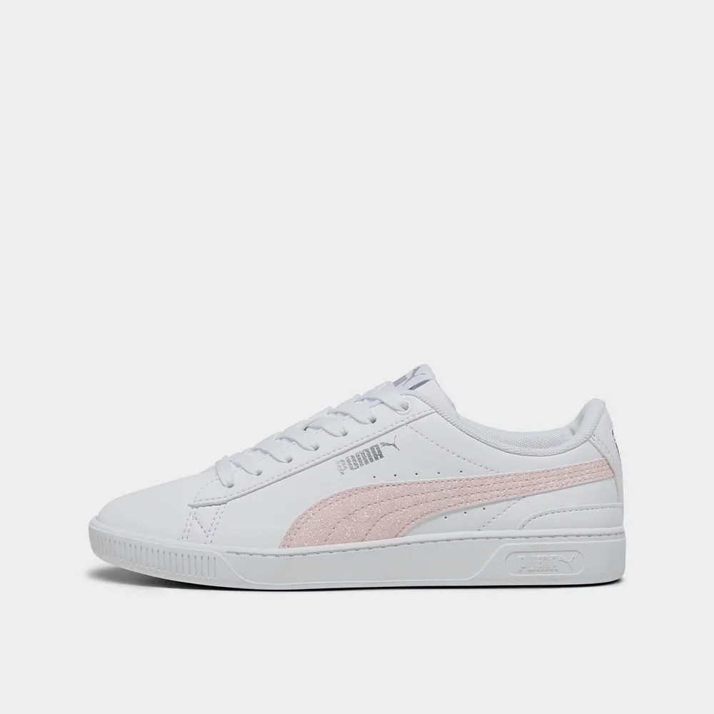 Puma Girls Vikky V3 Glitz Sneaker White/Pink _ 174087 _ White