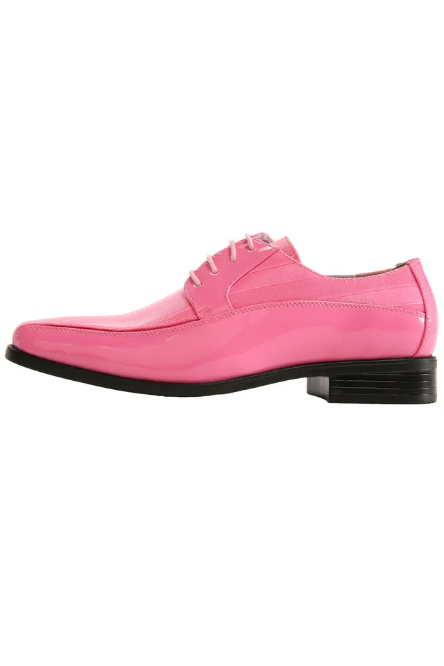 "179" Pink Striped Tuxedo Shoes