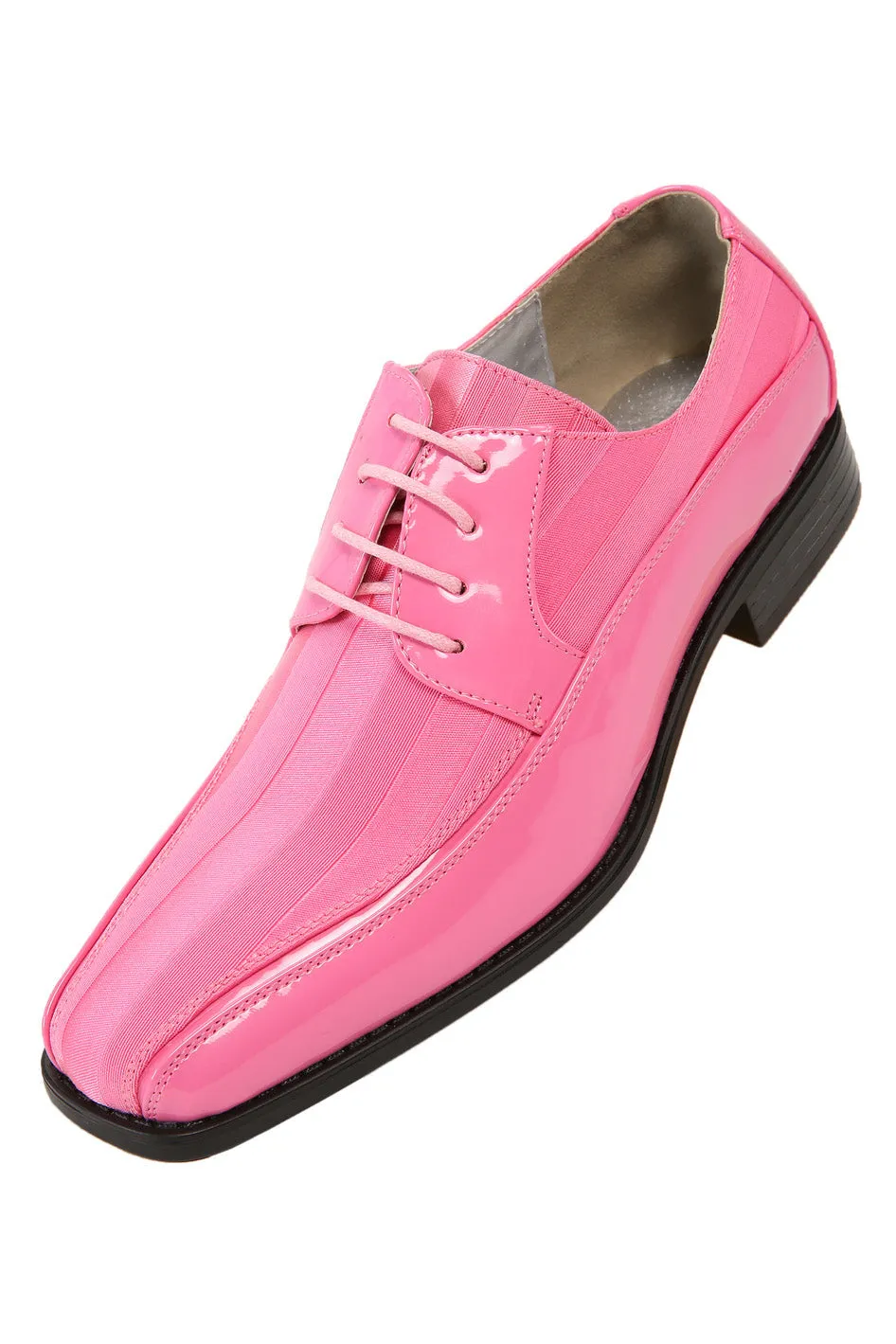 "179" Pink Striped Tuxedo Shoes