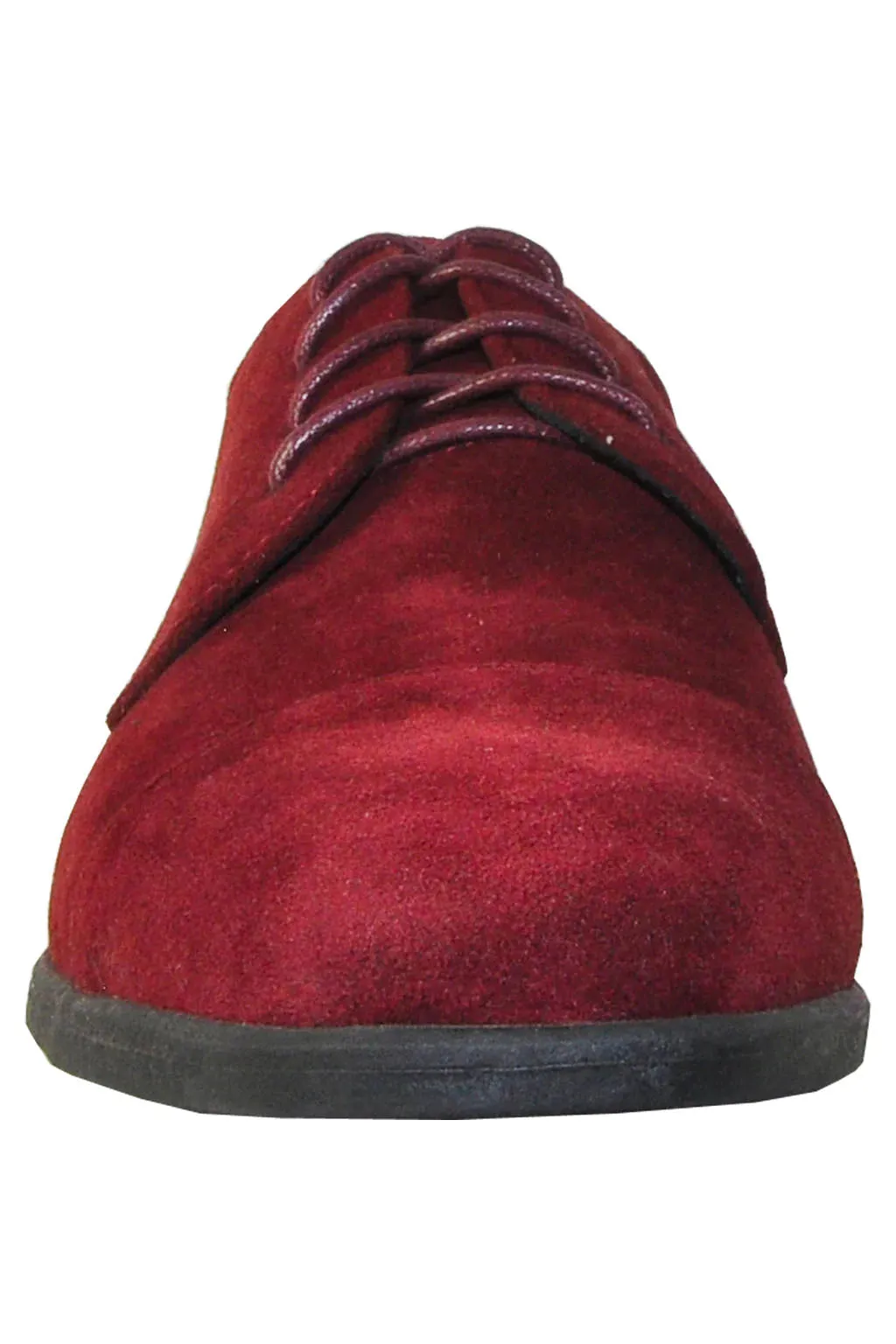 "Croydon" Burgundy Suede Dress Shoes