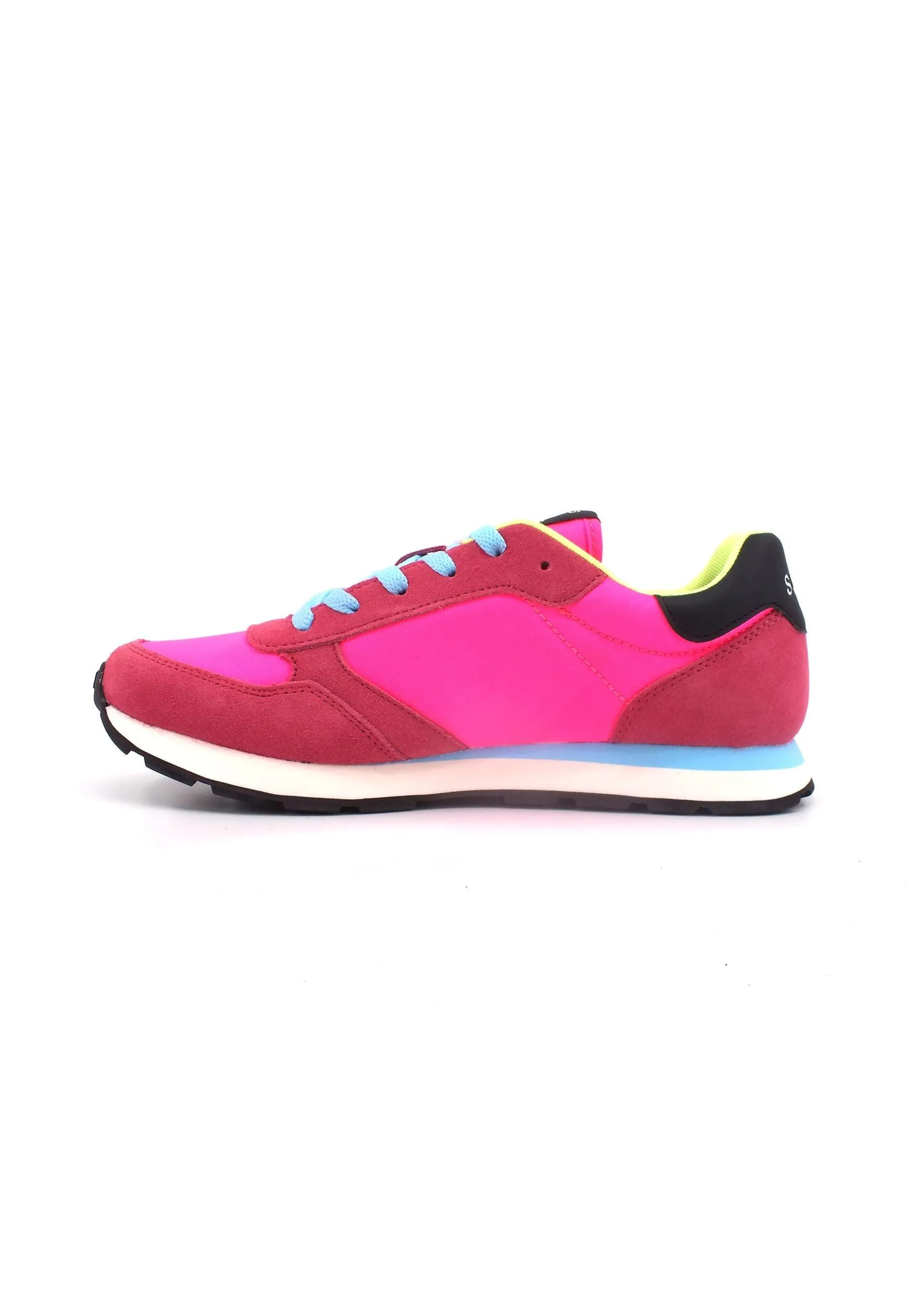 SUN68 Ally Solid Nylon Sneaker Bambino Fuxia Fluo Z33401T