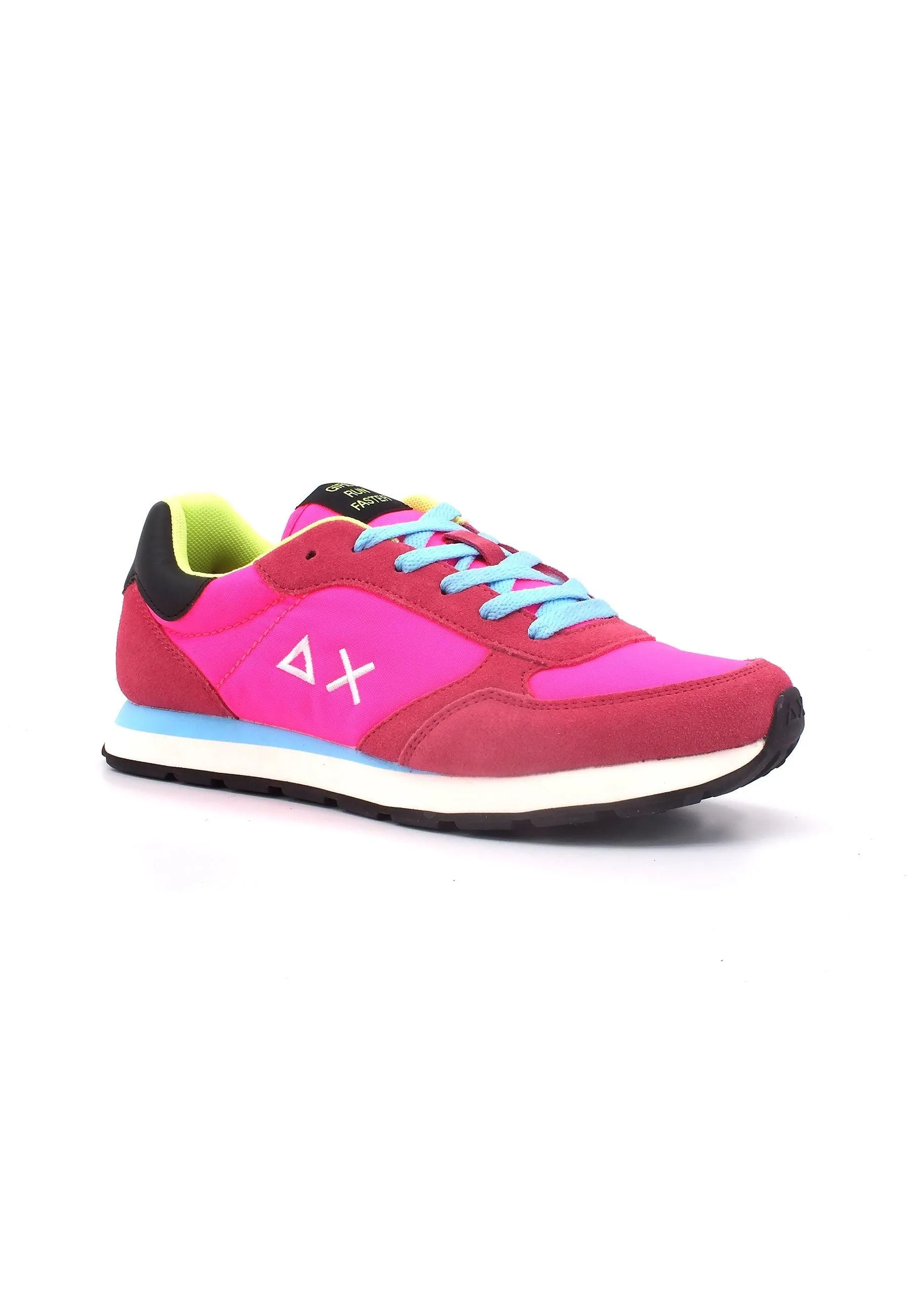 SUN68 Ally Solid Nylon Sneaker Bambino Fuxia Fluo Z33401T