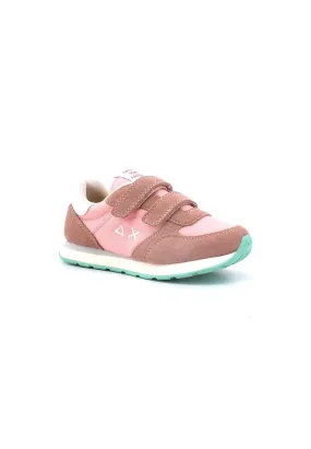 SUN68 Ally Solid Nylon Sneaker Bambino Rosa Z33401B