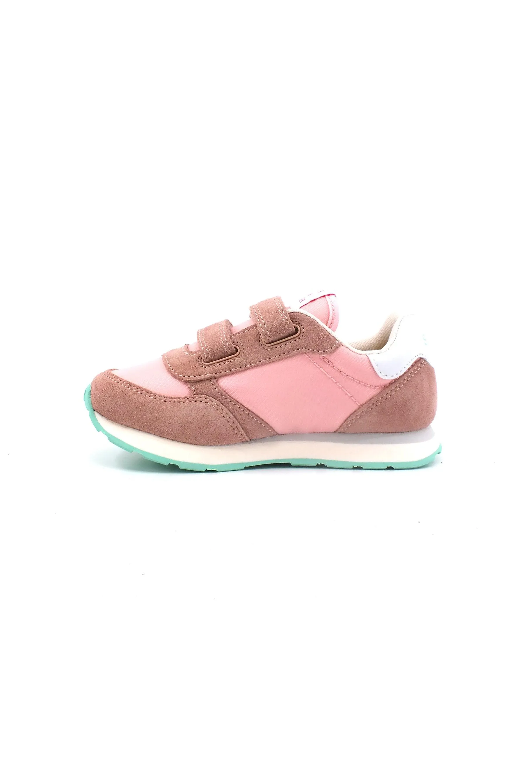 SUN68 Ally Solid Nylon Sneaker Bambino Rosa Z33401B