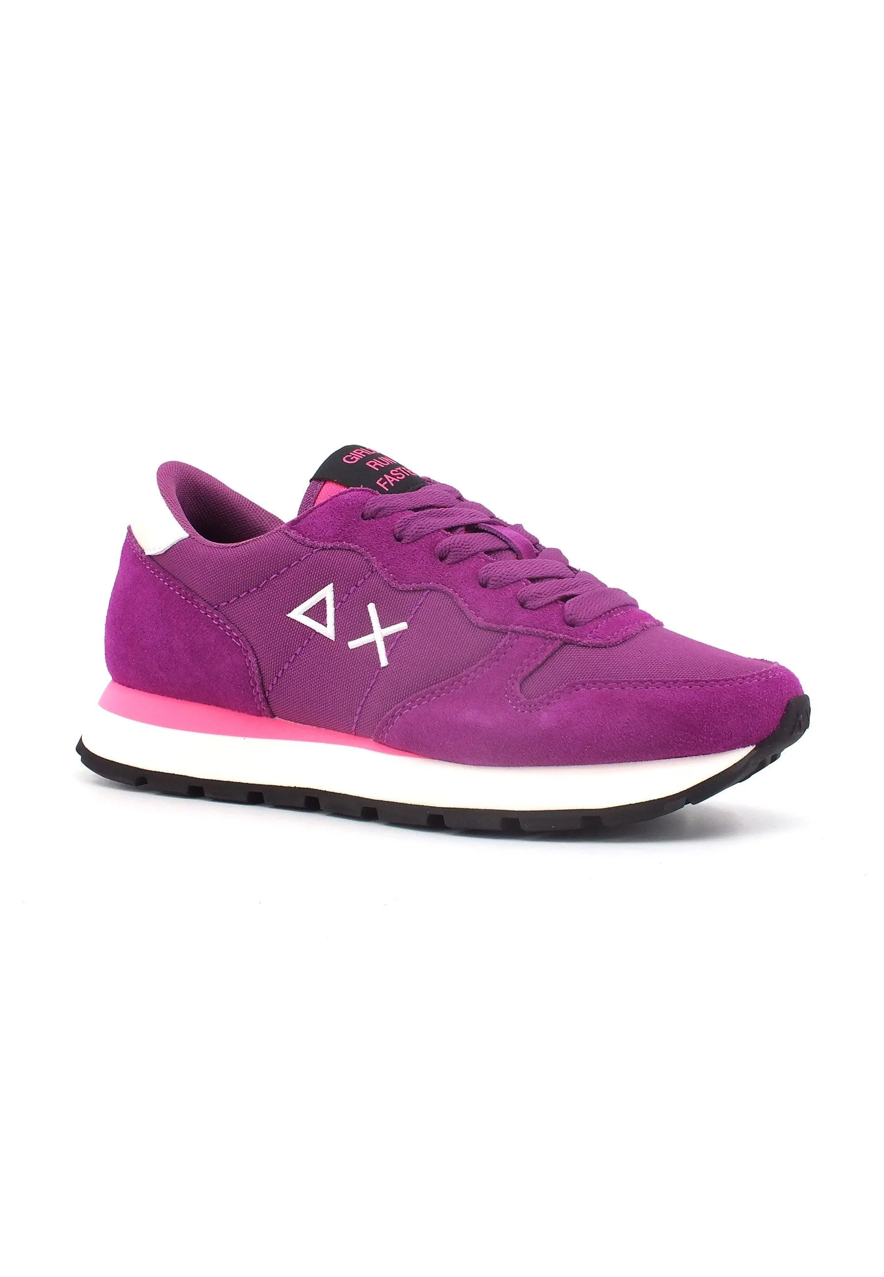 SUN68 Ally Solid Sneaker Donna Prugna Viola Z43201