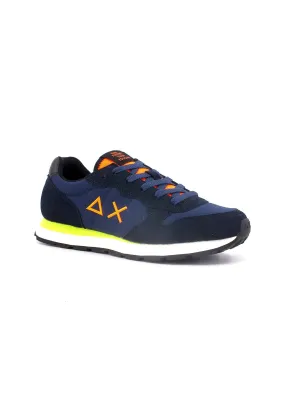 SUN68 Boy's Tom Fluo Sneaker Bimbo Navy Blue Z43302T