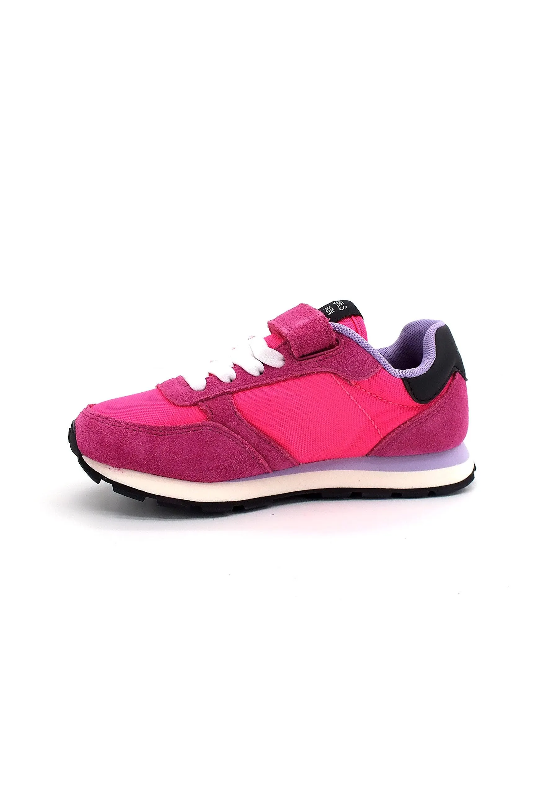 SUN68 Girl's Ally Solid Sneaker Bimbo Rosa Fuxia Z42401K