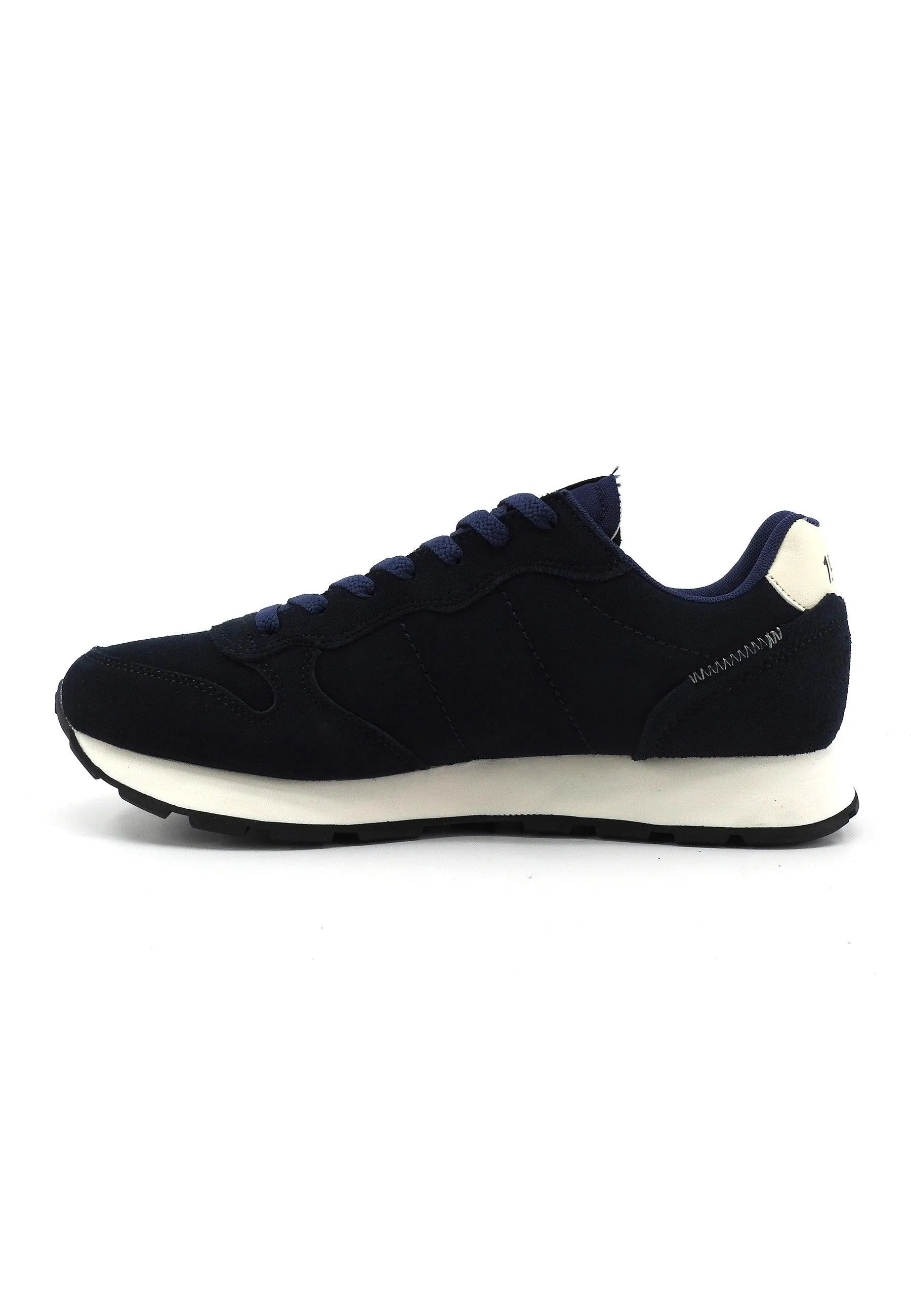 SUN68 Tom Suede Sneaker Uomo Navy Blue Z43106