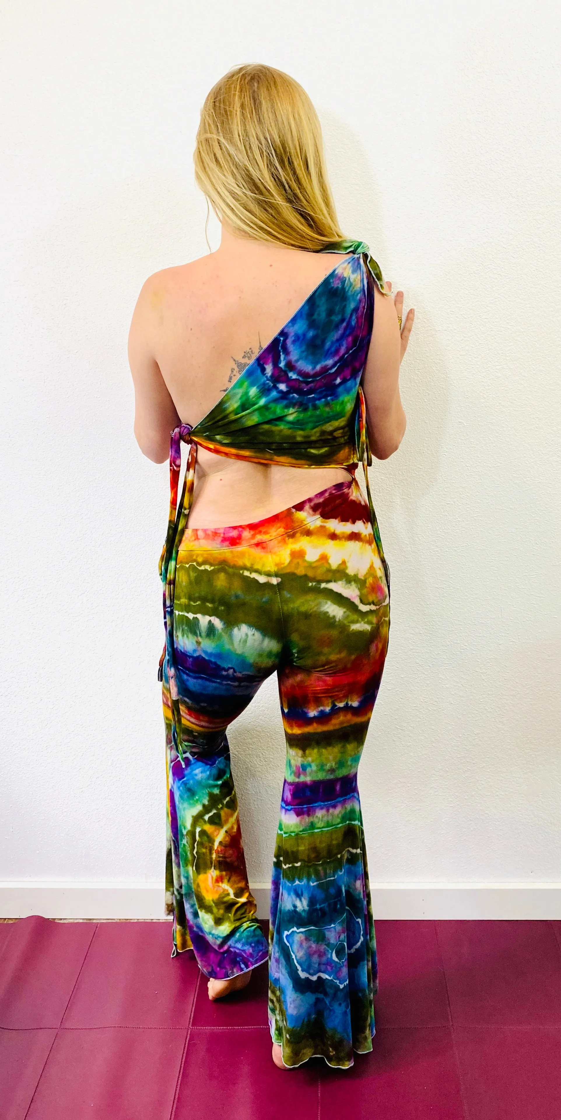 Tie Dye Skirt Pants Onesie