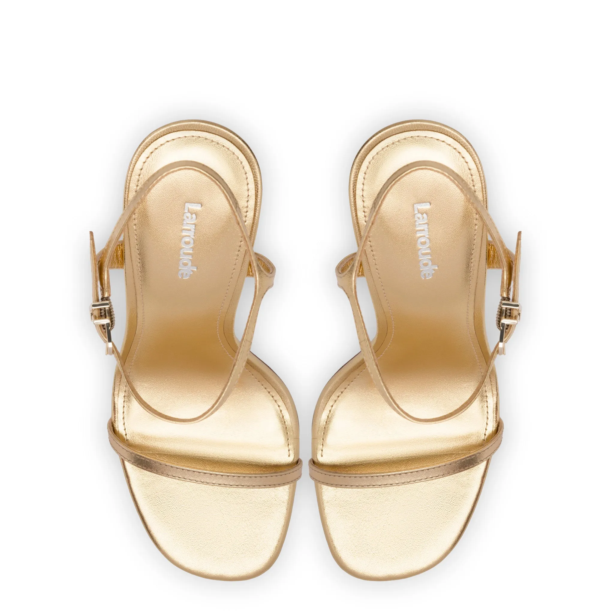 Venus Sandal In Gold Metallic Leather