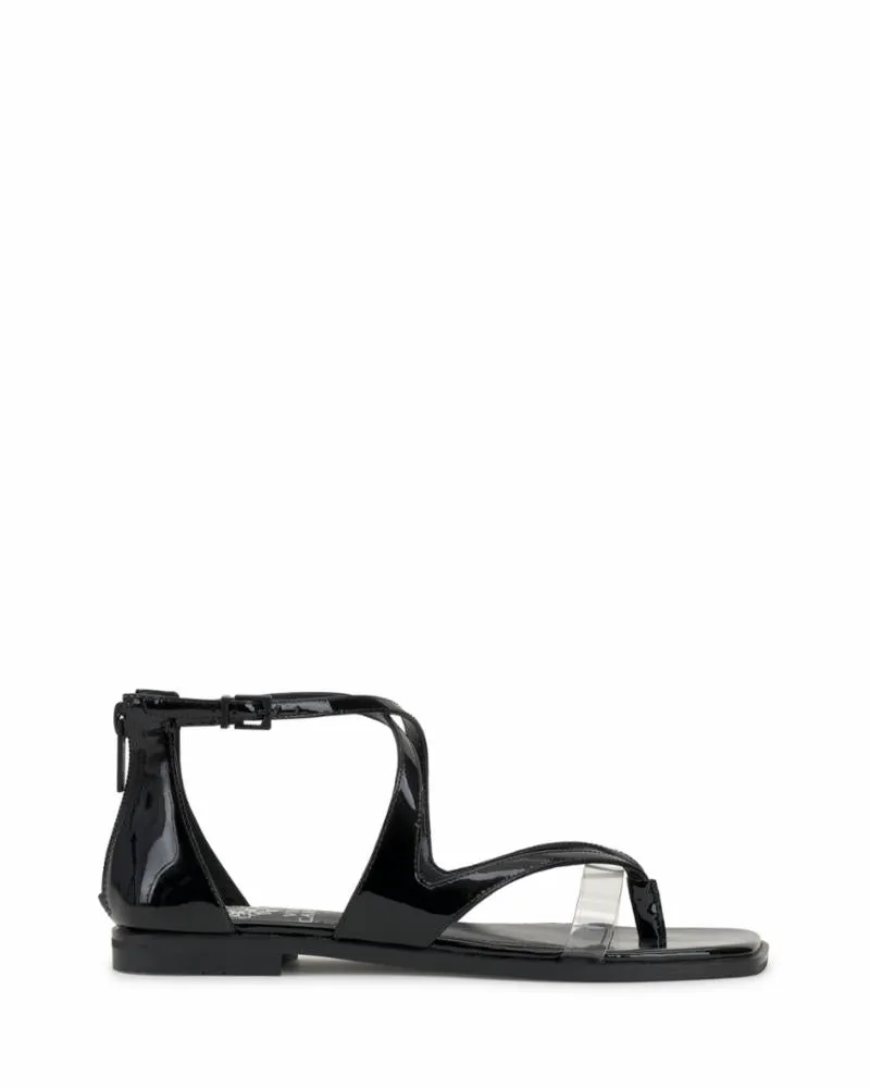 Vince Camuto LOMEEANA BLACK CLEAR/SFT PAT PVC