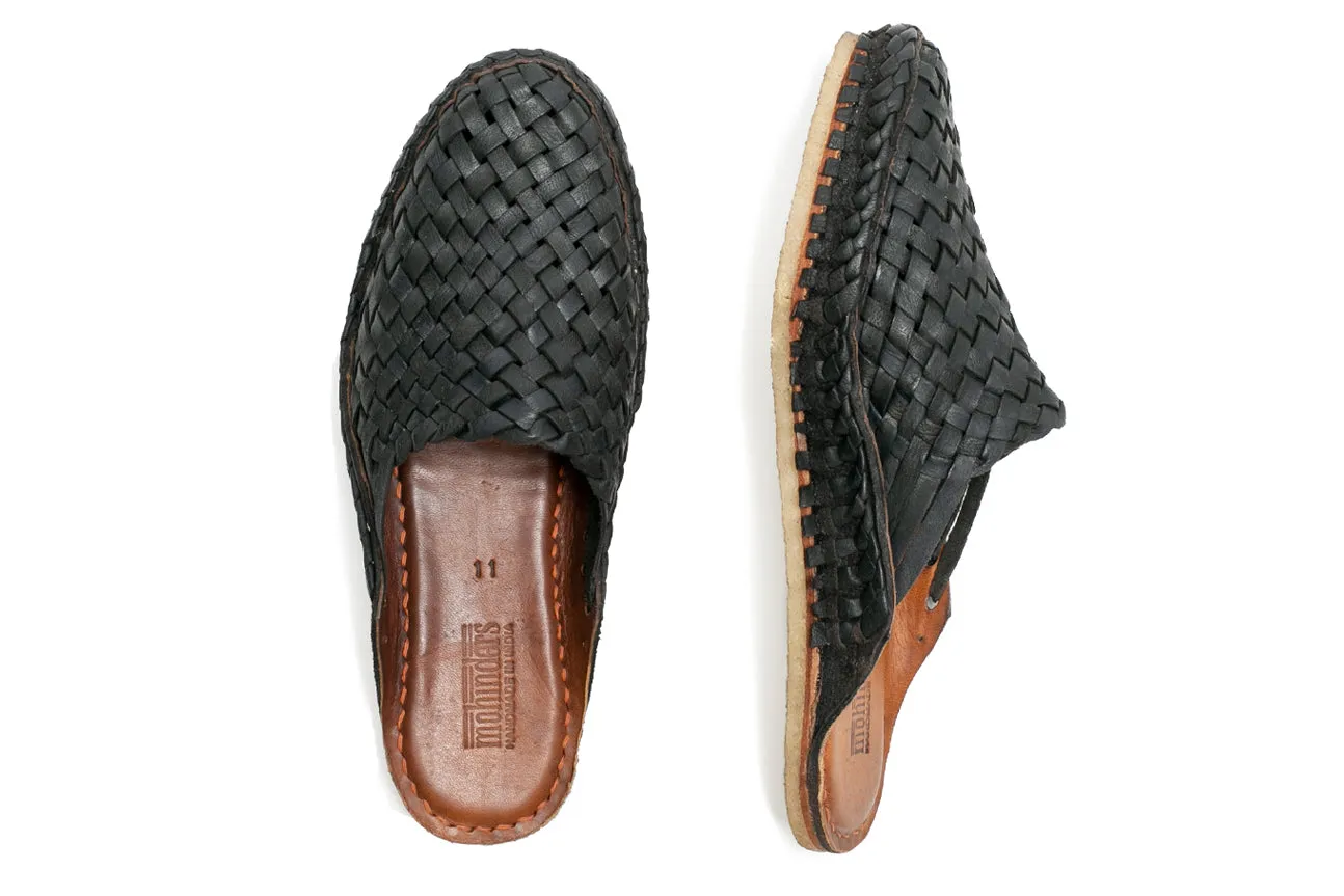 Woven City Slipper in Charcoal