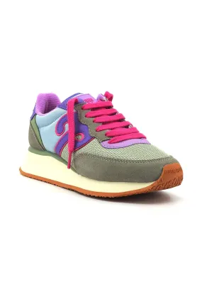 WUSHU Master Sport Sneaker Donna Azzurro Verde Viola MS302